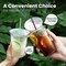 100 Pack 20 oz Clear Plastic Cups with Flat Lids, Disposable Iced Coffee Cups, BPA Free Premium Crystal Smoothie Cup for Party, Lemonade Stand, Cold Drinks, Juice, Milkshake